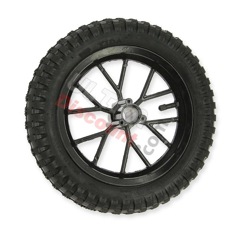 Komplettes Hinterrad für Pocket bike cross (8'' schwarz), Pocket Cross Teile