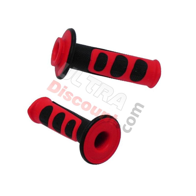Griffe rutschfest dirt bike (rot - schwarz) Polini 911-GP3, Teile Pockets Polini 911 GP3