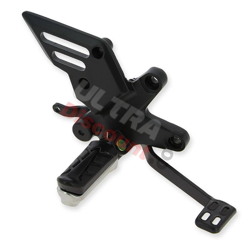 Fußstütze vorne rechts und Bremspedal für Quad Spy Racing 350 F3, Teile ATV SPY350F3