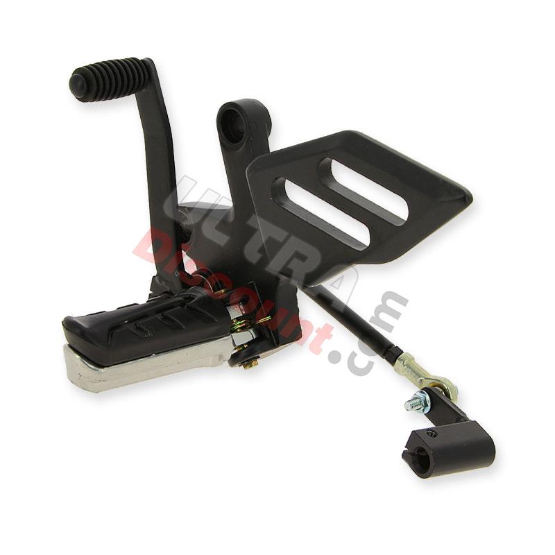 Fußstütze vorne links und Schalthebel für Quad Spy Racing 350 F3, Teile ATV SPY350F3