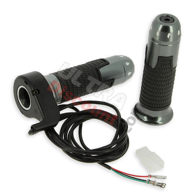 Elektrisches Gasgriff-Set ATV bigfoot schwarz, Teile ATV 110cc - 125cc Elektrisches Gasgriff-Set ATV bigfoot schwarz, Teile ATV 110cc - 125cc