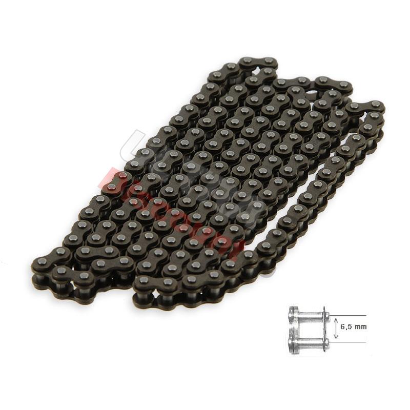 Kette original, 75 kl. Glied ohne Nietschloss, Teile Pocket Bike ZPF