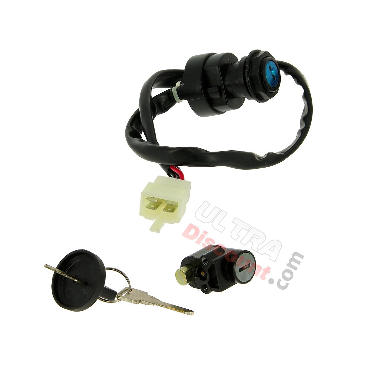 Zündschloss + Lenkradschloss für Quad Shineray 250ST-9C, Ersatzteile Shineray 250 ST9C