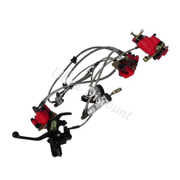 Hydraulische Bremsen-Satz komplett für Quad Shineray 350ccm ST-2E, Shineray teile 350ccm Hydraulische Bremsen-Satz komplett für Quad Shineray 350ccm ST-2E, Shineray teile 350ccm