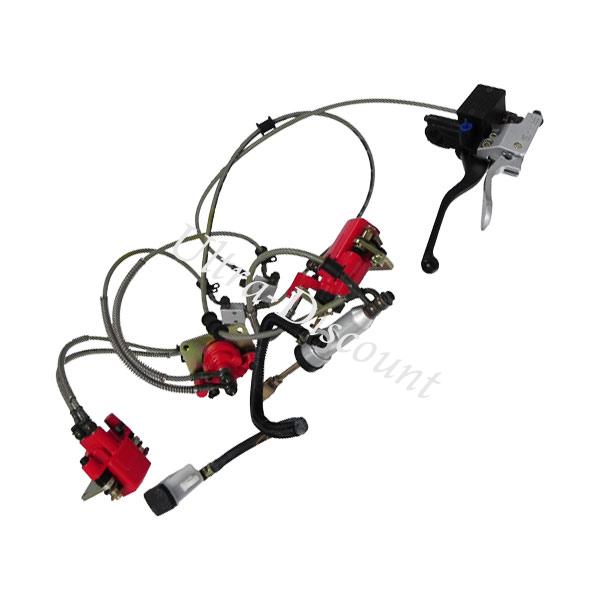 Hydraulische Bremsen-Satz komplett für Quad Shineray 350ccm ST-E, Shineray teile 350ccm