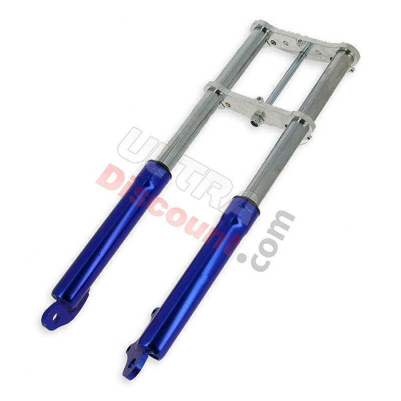 Gabel für pocket bike Supermotard blau, Teile Pockets Supermoto Gabel für pocket bike Supermotard blau, Teile Pockets Supermoto