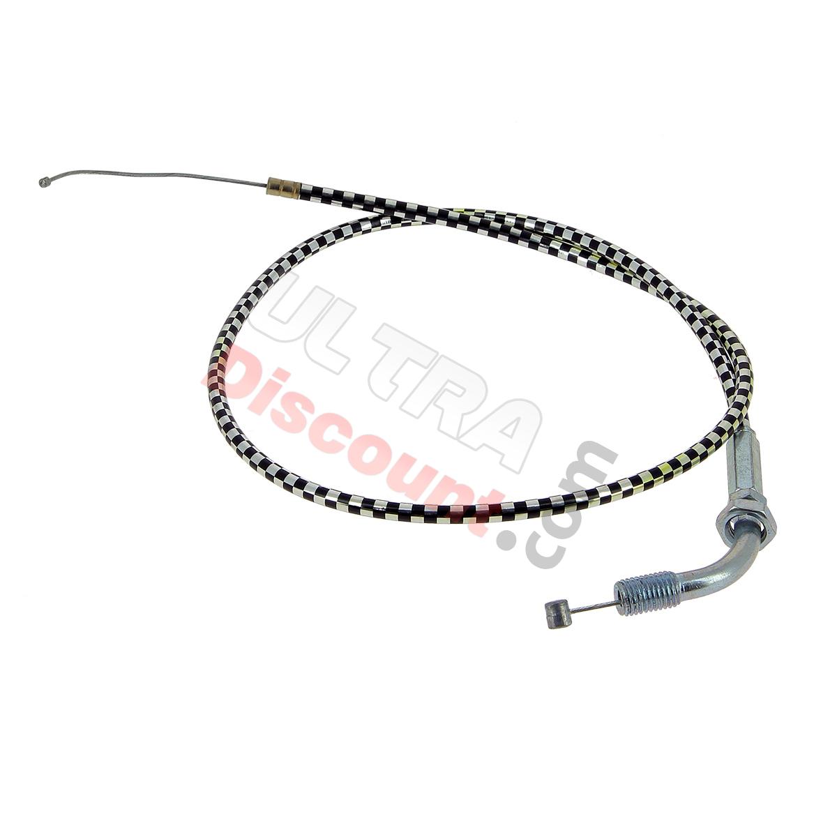 Gaszug, schwarz-alu (Typ A), Teile Pockets Supermoto