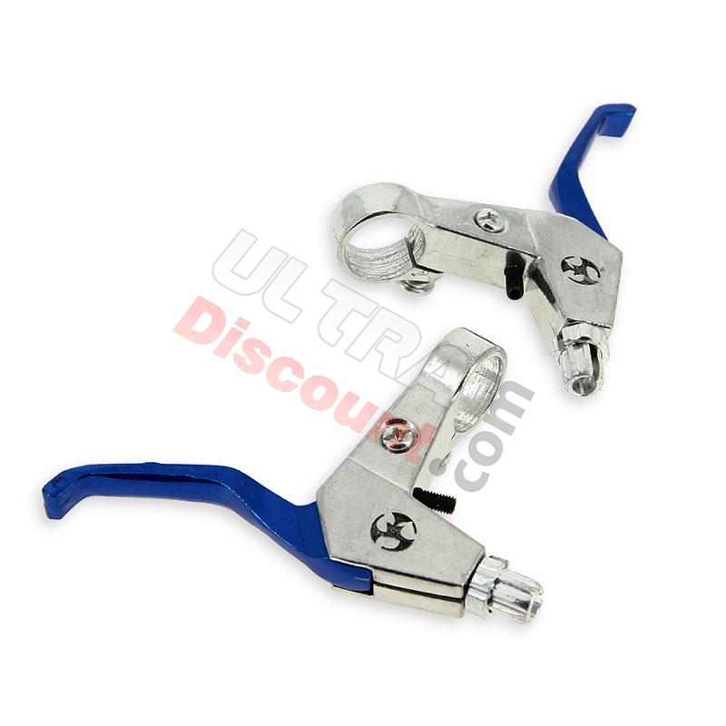 Bremsgriff aus Aluminium, blau, Teile Pocket Replik R1 Bremsgriff aus Aluminium, blau, Teile Pocket Replik R1
