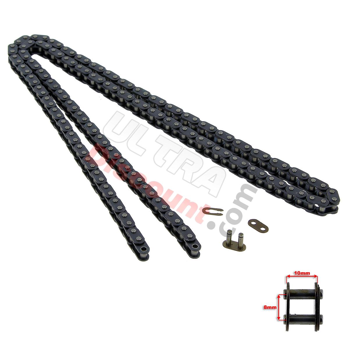 Kette verstärkt 72 GROSSE GLIEDER (Typ TF8), Teile Pockets Supermoto Kette verstärkt 72 GROSSE GLIEDER (Typ TF8), Teile Pockets Supermoto