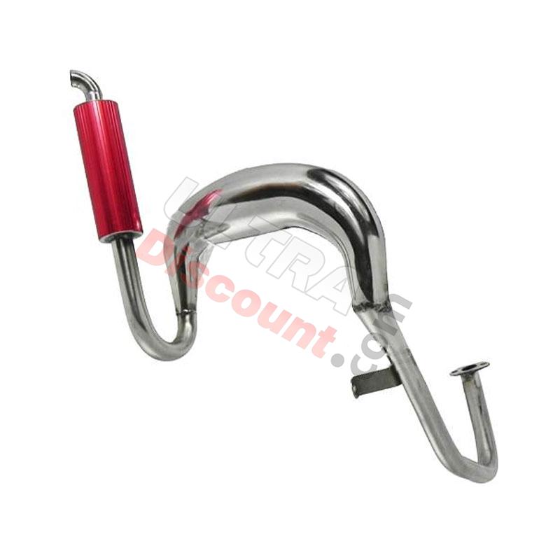 Auspuff für Roller mit Verbrennungsmotor (rot), Teiles Thermoscooter