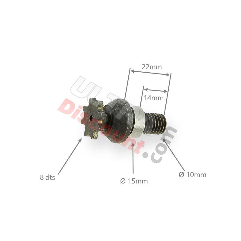 Ritzel verstärkt 8 Zähne kleine Teilung (metrisch), Teile Pocket Blata MT4