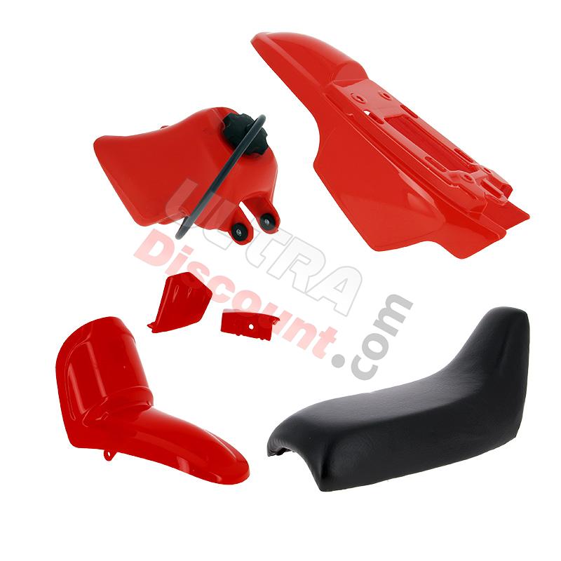 Verkleidung komplett für Yamaha PW50 (Rot), Ersatzteile YAMAHA PW50
