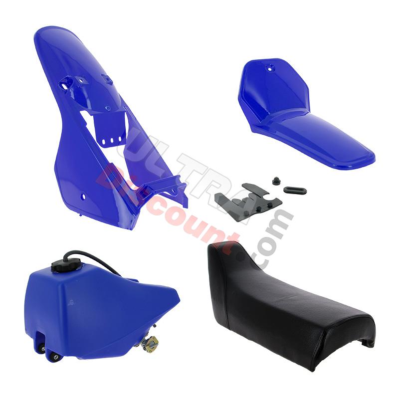 Verkleidung komplett für Yamaha PW80 (Blau), Ersatzteile YAMAHA PW80