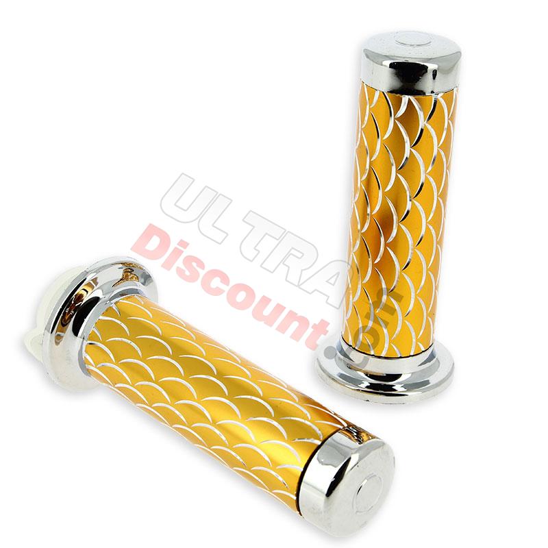 Griff Schuppenmuster, gold, Pocket quad Teile Griff Schuppenmuster, gold, Pocket quad Teile
