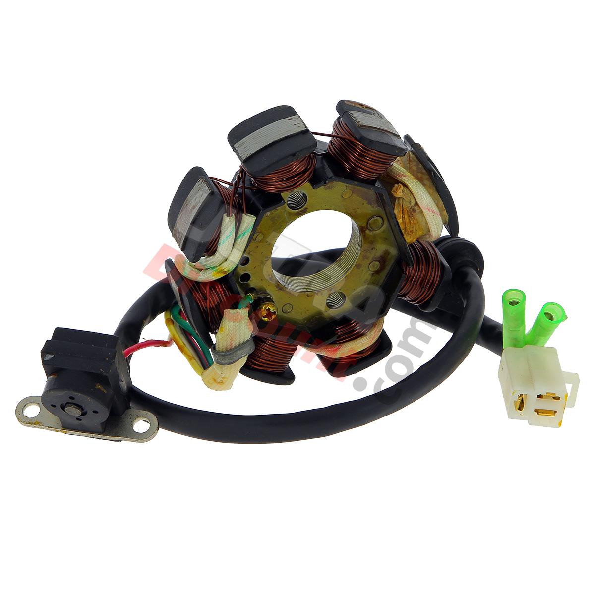 Stator für chinesischen Skooter 50 ccm, 4-Taktmotor (5 Kabel), Chinesische Motorroller Teile