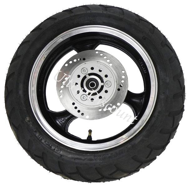 Rad vorn komplett für Jonway Skooter (schwarz), Teile Motorroller Jonway