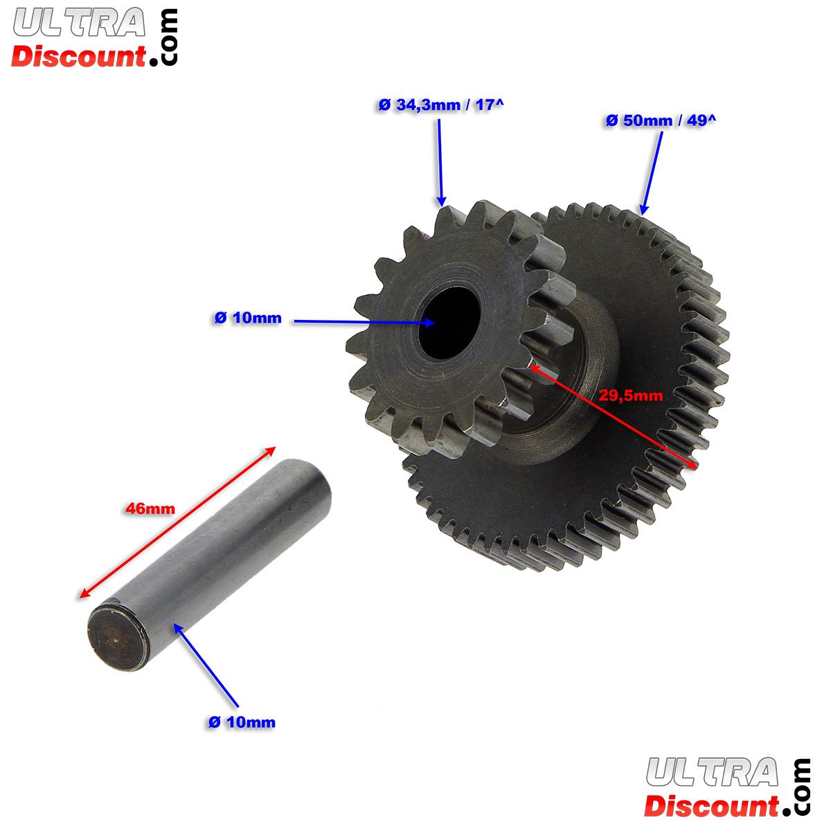 Anlasser-Zwischenritzel mit Achse für Jonway 125cc Roller (YY125T), Teile Motorroller Jonway