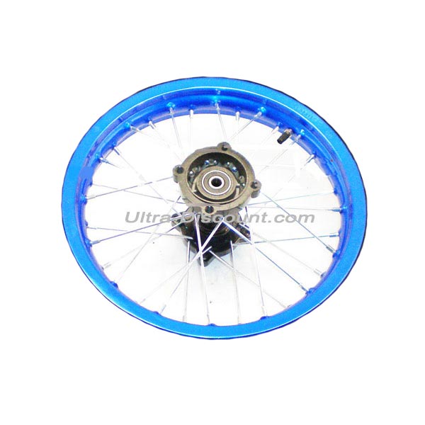 Felge hinten 14', blau, für dirt bike AGB30 (Typ 4), Ersatzteile Dirt bike