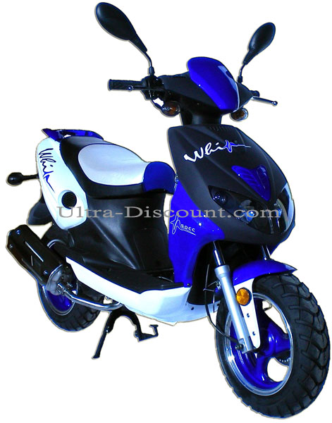 Scooter Viper R1, blau, 50 ccm (2-Taktmotor), Scooter aus China 50 ccm