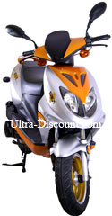 Scooter 2-Takt 50 ccm, orange, Scooter aus China 50 ccm