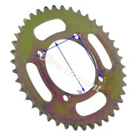 Kettenkranz, verstärkt, 48 Zähne für dirt bike AGB30 Kranzteilung 428 Bilder 1