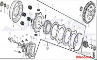 Reibscheibe Kupplung für Skyteam 50cc