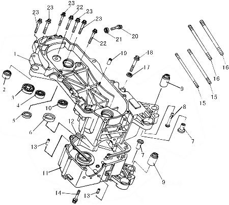 Schwingungsdämpfer - Stoßdämpfer Motor Baotian BT49QT-11