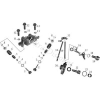 Unterlegescheibe für die Achse des Nockenritzels Quad Shineray 250ST-9 Bilder 2