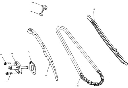 Dichtung Kettenspanner für Skooter Baotian BT49QT-7