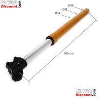 Gabelholme Qualitätsprodukt 800mm, doppelte Einstellung, 15mm Radachsen - Gold Bilder 1