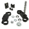 Gabelbrücke komplett 45x48x160 für dirt bike (typ2) - SCHWARZ, Ersatzteile Dirt bike