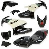 Verkleidung für pocket bike 47-49 ccm (Schwarz-Weiss), Ersatzteile Pocket bike