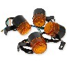 4 x Blinker hinten - vorn für Ace Skyteam 50 ccm und 125 ccm (schwarz), Teile Ace Skyteam