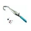 Auspuff Tuning Edelstahl, blau, für pocket bike (Typ 1), Pocket quad Teile