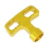 Startergriff aus Aluminium Topqualität (gold), Teile Pockets Polini 911 GP3