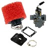 Vergaser 19 + Filter (rot) für  Pocket Bike MTA4, Teile Pocket Blata MT4