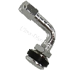 Ventil Winkel für Schlauchlose Reifen (Chrom), Ersatzteile Baotian BT49QT-9