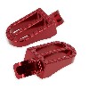 Fußrasten aus Stahl für YAMAHA PW80, rot, Ersatzteile YAMAHA PW80