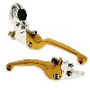 Griffe aus Alu Typ UD Racing (Paar), gold, für dirt bike, Ersatzteile Dirt bike
