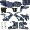 Verkleidung Kohlenfaser, Sonderausgabe pocket bike, (Blau), Ersatzteile Pocket bike