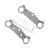 Gabelbrücke Tuning (Paar) für pocket bike, chrom, Ersatzteile Pocket bike