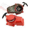 Seilzugstarter mini moto + Aluritzel für Pocket Bike Supermotard - Rot, Teile Pockets Supermoto