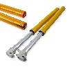 Gabelholme Qualitätsprodukt 800mm, einzige Einstellung, 12mm Radachsen - Gold, Ersatzteile Dirt bike
