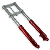 Gabel für pocket bike cross rot, Pocket Cross Teile