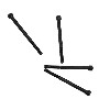 Gewindebolzen für Motor-Kit zum pocket bike cross, Pocket Cross Teile