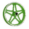 Felge hinten Grün für Pocket bike cross (10'', Typ 1), Pocket Cross Teile