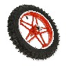 Vorderrad komplett rot für Pocket bike cross (10'', Typ 1), Pocket Cross Teile