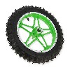 Vorderrad komplett Grün für Pocket bike cross (10'', Typ 1), Pocket Cross Teile