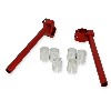 Stummellenker Tuning für pocket bike (Typ 3) Rot, Teile Pockets Polini 911 GP3