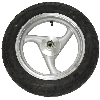 Rad vorn komplett für chinesischen Skooter (Silber - typ 3), Chinesische Motorroller Teile